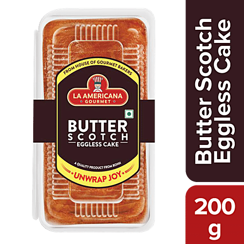 LA AMERICANA EGGLESS BUTTER SCOTCH CAKE 200 GM