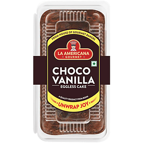 LA AMERICANA EGGLESS CHOCO VANILLA CAKE 200 GM