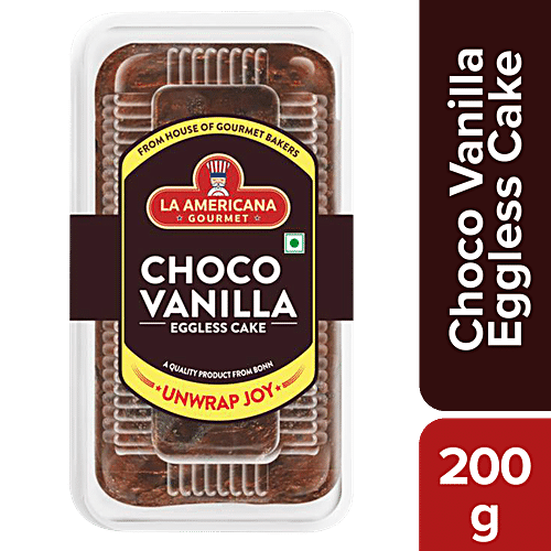 LA AMERICANA EGGLESS CHOCO VANILLA CAKE 200 GM