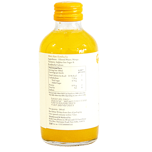 KRISHI CRESS MANGO AND TURMERIC KOMBUCHA