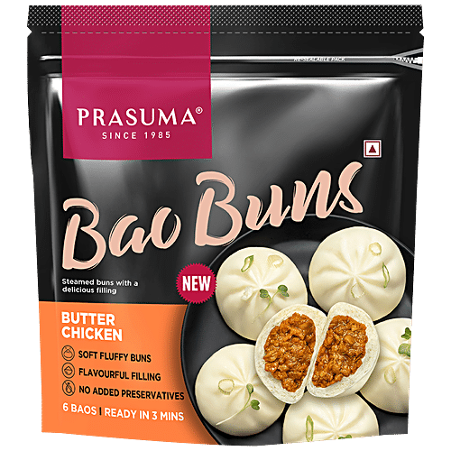 PRASUMA BAO BUNS BUTTER CHICKEN 6 BAOS