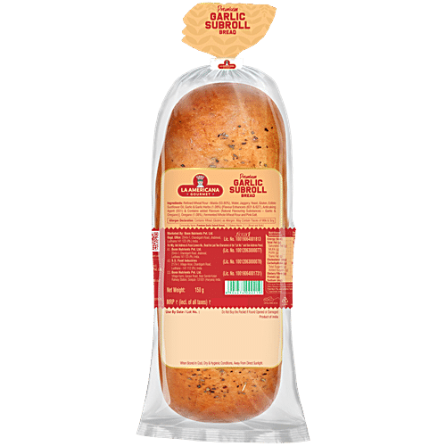 LA AMERICANA WHOLEWHEAT GARLIC SUB ROLL150