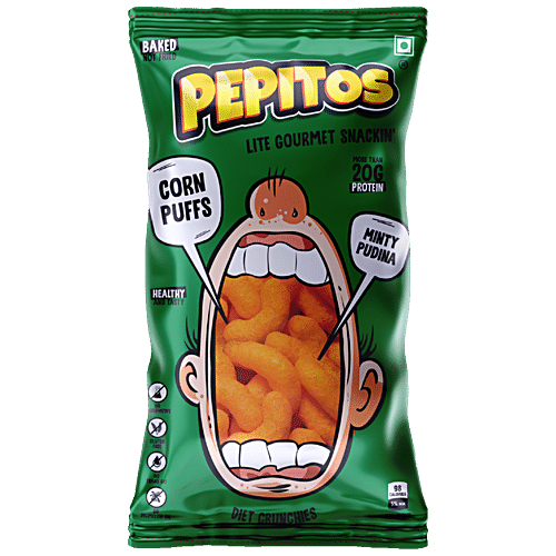 PEPITOS CORN PUFFS MINTY PUDINA 140 GM