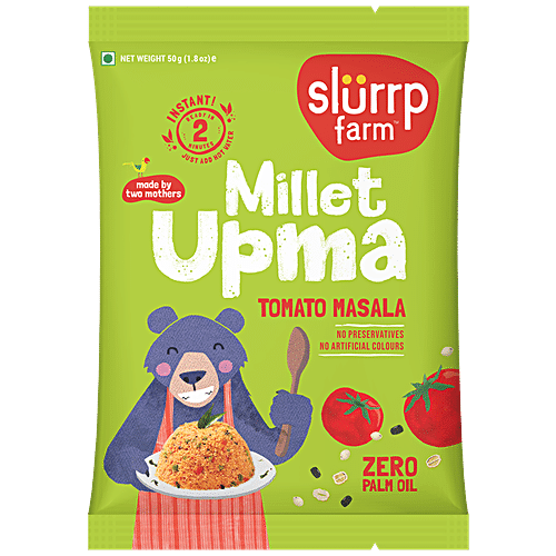 SLURRP FARM MILLET UPMA TOMATO MASALA 50 GM