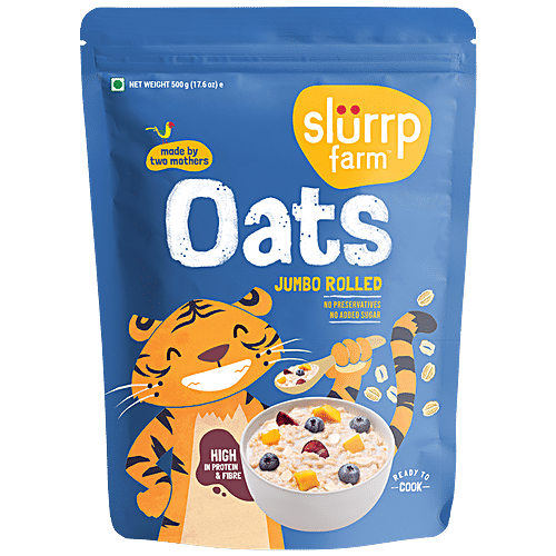 SLURP FARM OATS JUMBO ROLLED 500 GM