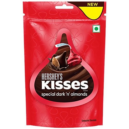 HERSHEYS KISSES DARK N ALMOND