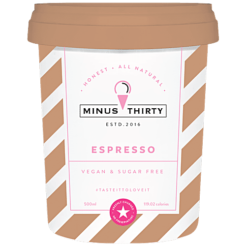 MINUS30 ESPRESSO VEGAN & SUGAR FREE ICE CREAM 500ML
