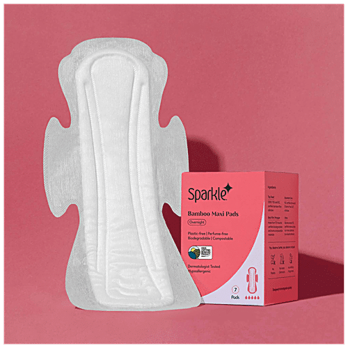SPARKLE BAMBOO MAXI PADS LARGE 7N