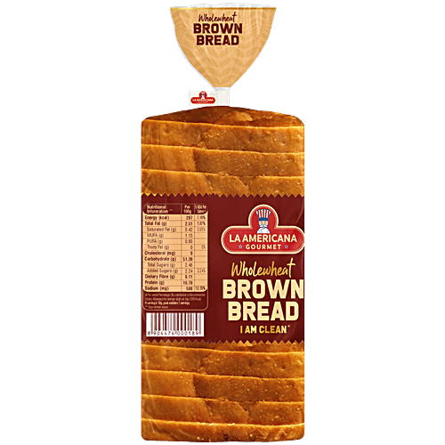 LA AMERICANA ARTISAN WHOLE WHEAT BROWN BREAD 350 GM