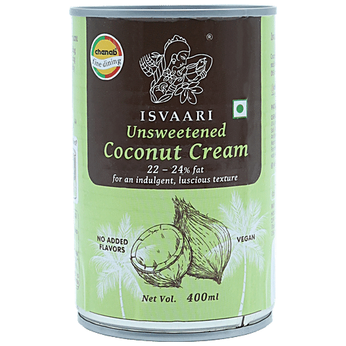 ISVAARI UNSWEETENED COCONUT CREAM  400 ML
