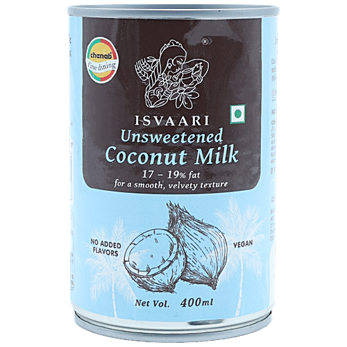 ISVAARI UNSWEETENED COCONUT MILK 400 ML