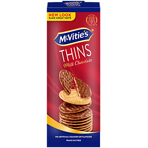 MCVITIES THINS MILK CHOCOLATES 150 GM