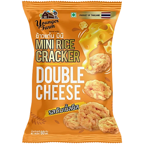 YOUNGER FARM MINI RICE CRACKER DOUBLE CHEESE