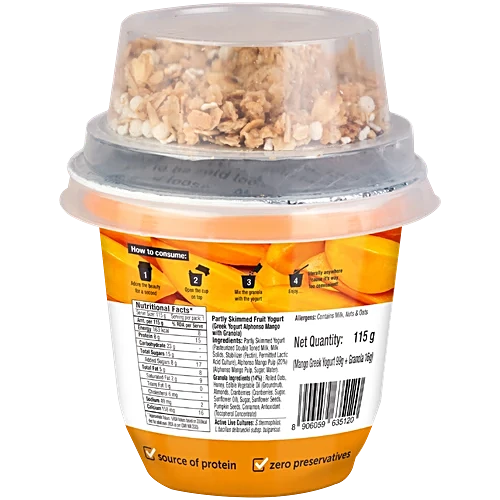 EPIGAMIA CRUNCH CUP MANGO YOGHURT 115 GM