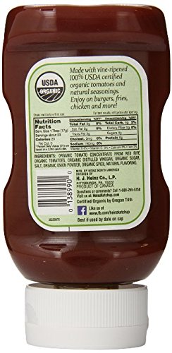 HEINZ ORGANIC KETCHUP BT 397g