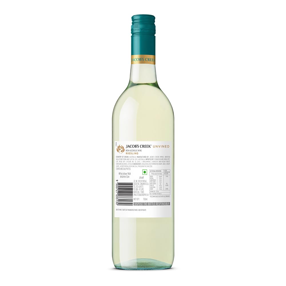 JACOBS CREEK UNVINED RIESLING 2022 750ML