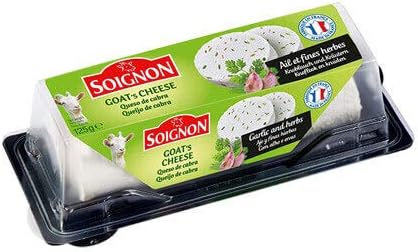SOIGNON GOAT CHEESE GARLIC AND HERBS 125 GMS