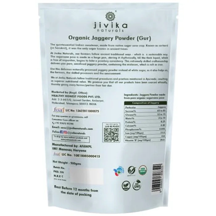 JIVIKA ORG JAGGERY POWDER 500 GM