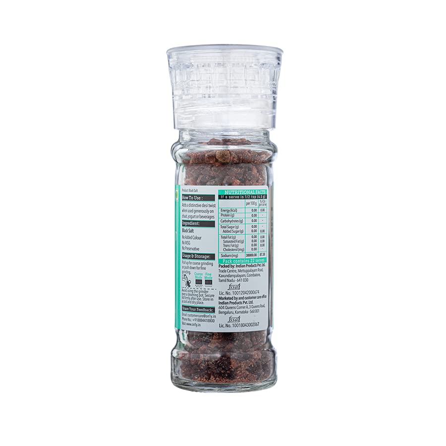 ON1Y BLACK SALT GRINDER(100G)
