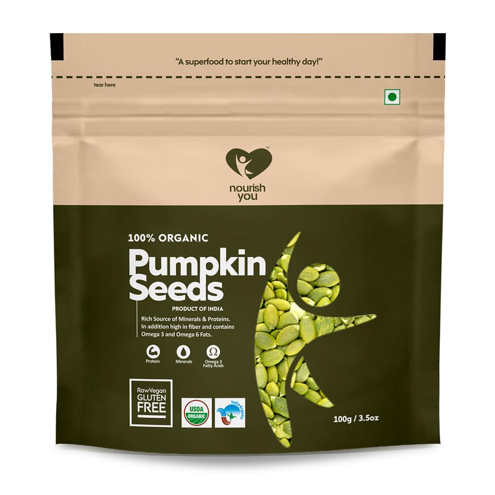 NOURISH YOU ORGANIC PUMPKIN SEEDS 100 GM
