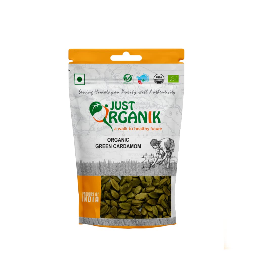 JUST ORGANIK GREEN CARDAMOM 50 GM