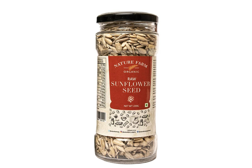 NATURE FARM ORGANIC RAW SUNFLOWER SEEDS 220 GM
