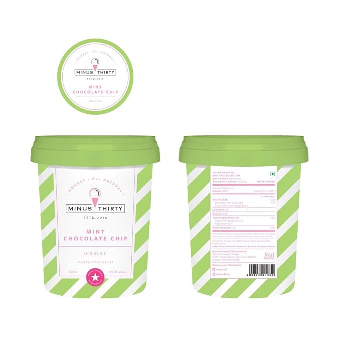 MINUS THIRTY SALTED MINT CHOCO CHIP ICE CRM 500ML