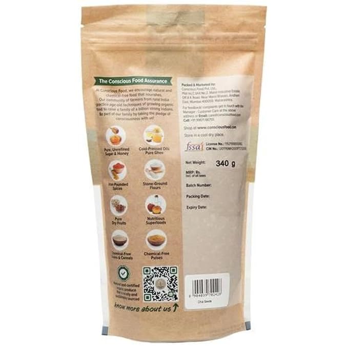 CONSCIOUS CHIA SEEDS ORGANIC 340 GM
