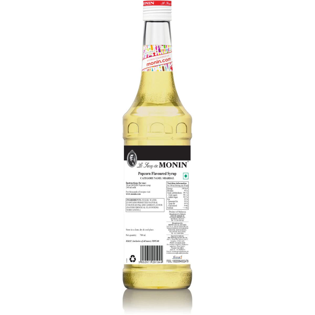 MONIN  POPCORN FLAVOURED SYRUP 700 ML