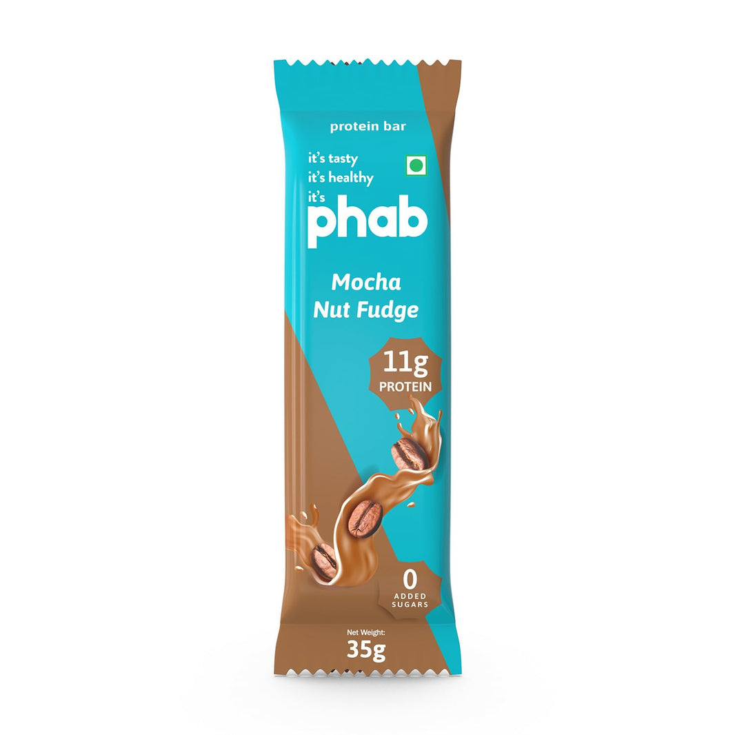PHAB MOCHA NUT FUDGE PROTEIN BAR 35 GM