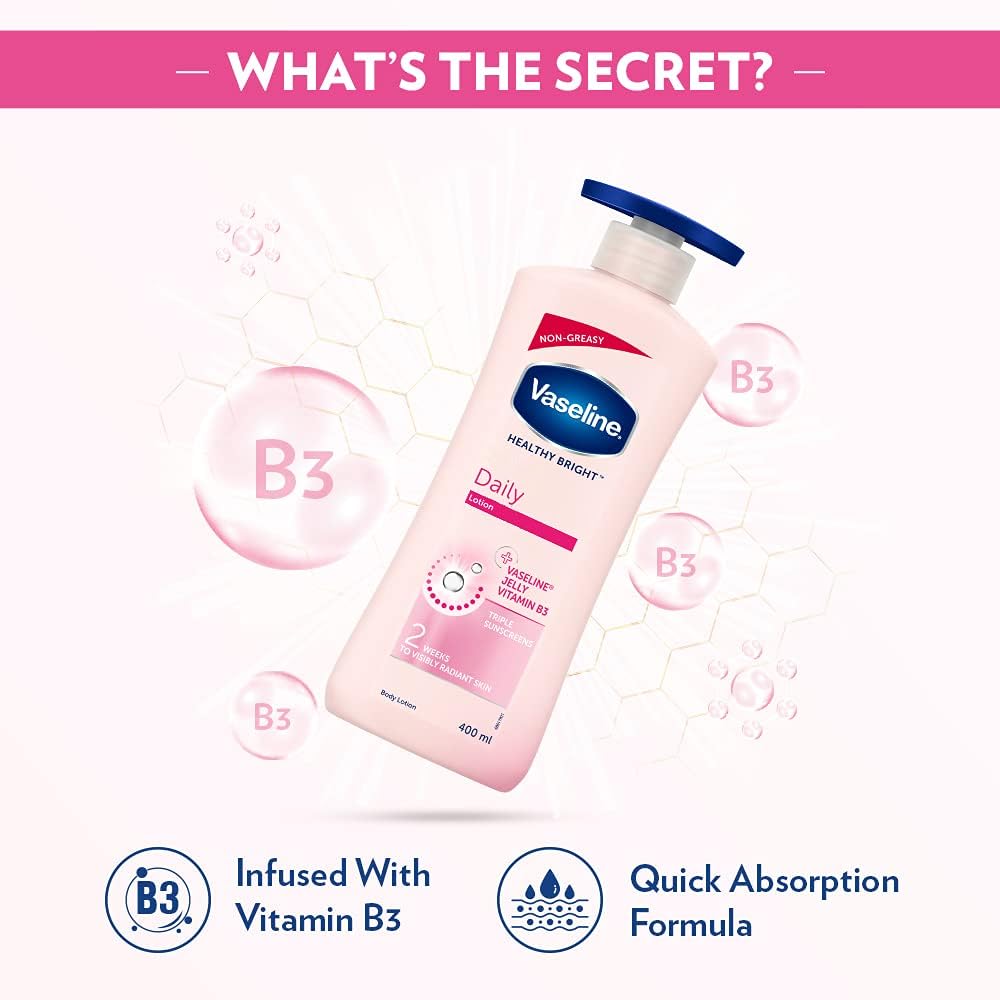 VASELINE DAILY BRIGHTENING BODY LOTION 400 ML