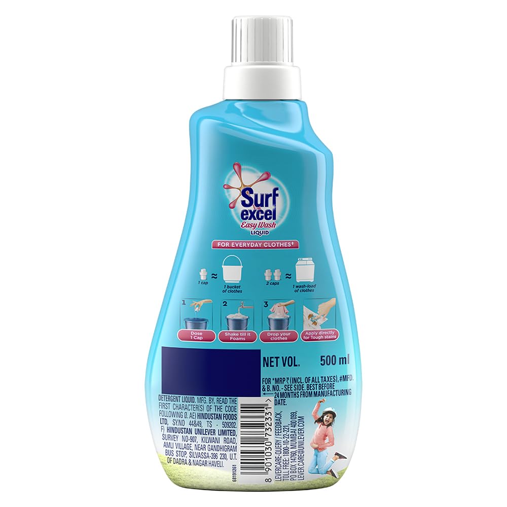 SURF EXCEL EASY WASH LIQUID 500 ML