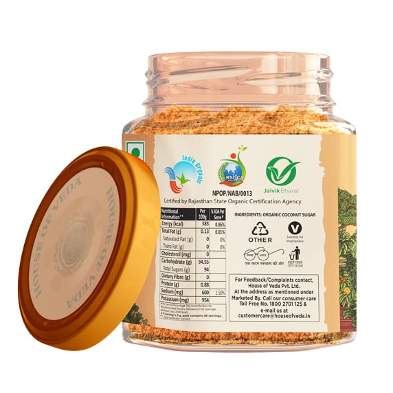 HOUSE OF VEDA ORG. COCONUT SUGAR 150 GM