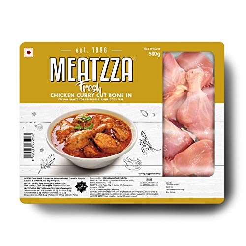 MEATZZA CHICKEN CURRY CUT 500 GM