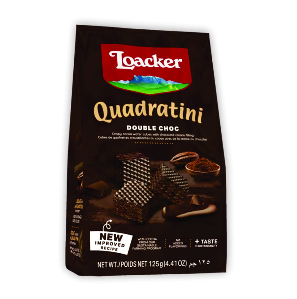 LOACKER QUAD DOUBLE CHOCO 125G