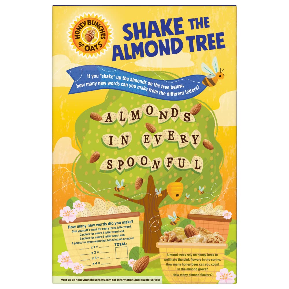 POST HONEY BUNCHES OF OATS WITH ALMOND CEREAL 340 GM