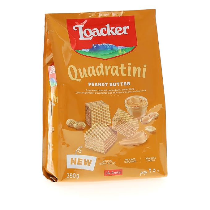 LOACKER QUADRATINI PEANUT BUTTER