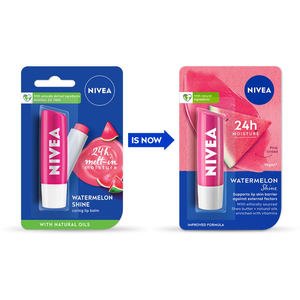 NIVEA WATERMELON SHINE LIPCARE 4.8G