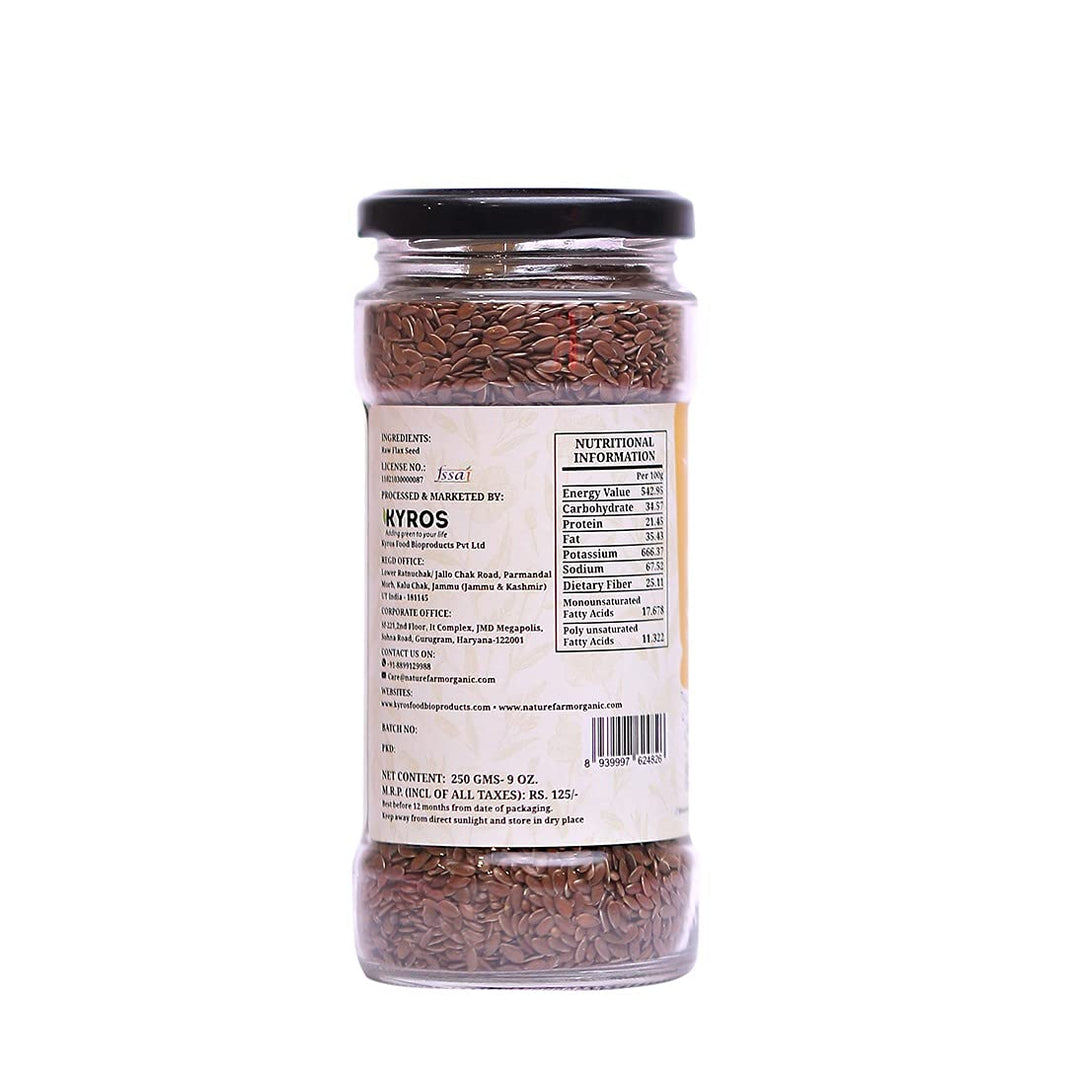 NATURE FARM ORG RAW FLAX SEEDS 250 GM
