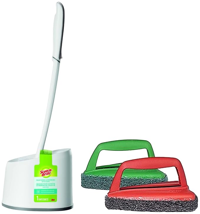 SCOTCH BRITE TOILET BRUSH WTH HOLDER