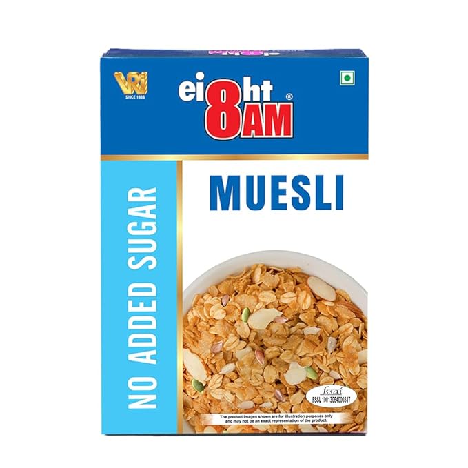 8AM NO ADDED SUGAR MUSELI 425 GM