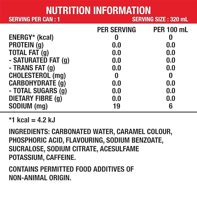 INTL COKE ZERO 320 ML