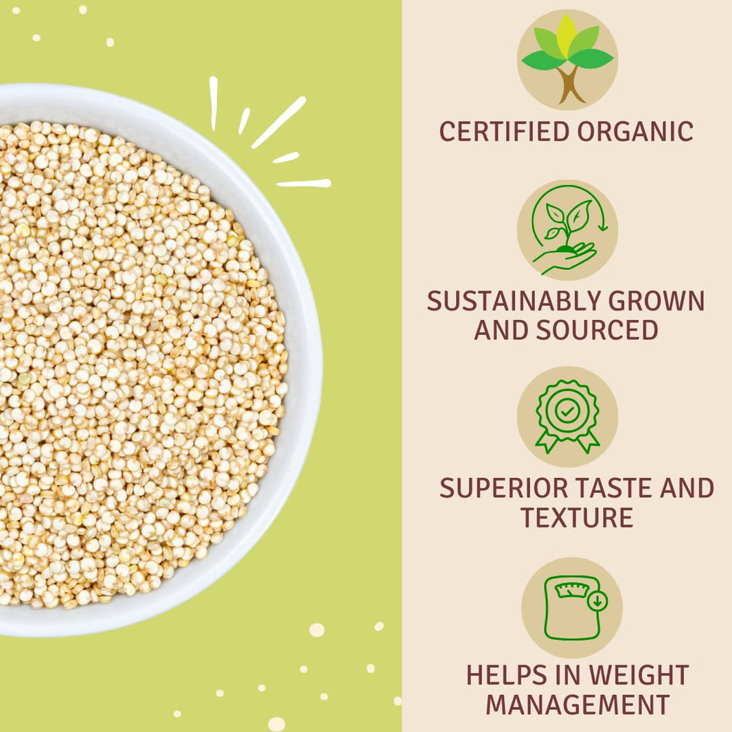 JUST ORGANIK QUINOA WHITE 500G
