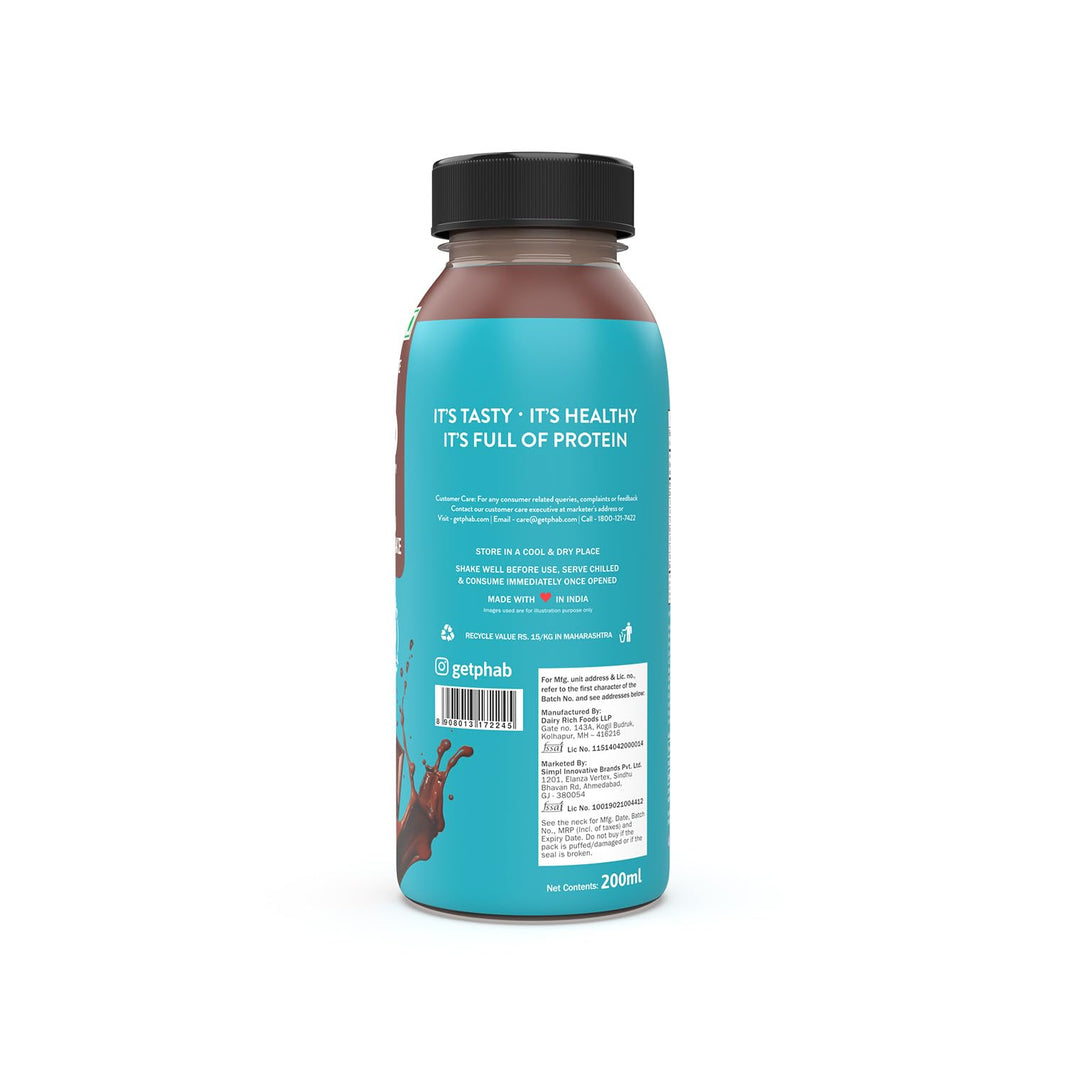 PHAB PROTEIN SHAKE CLASSIC CHOCLATE 200 ML