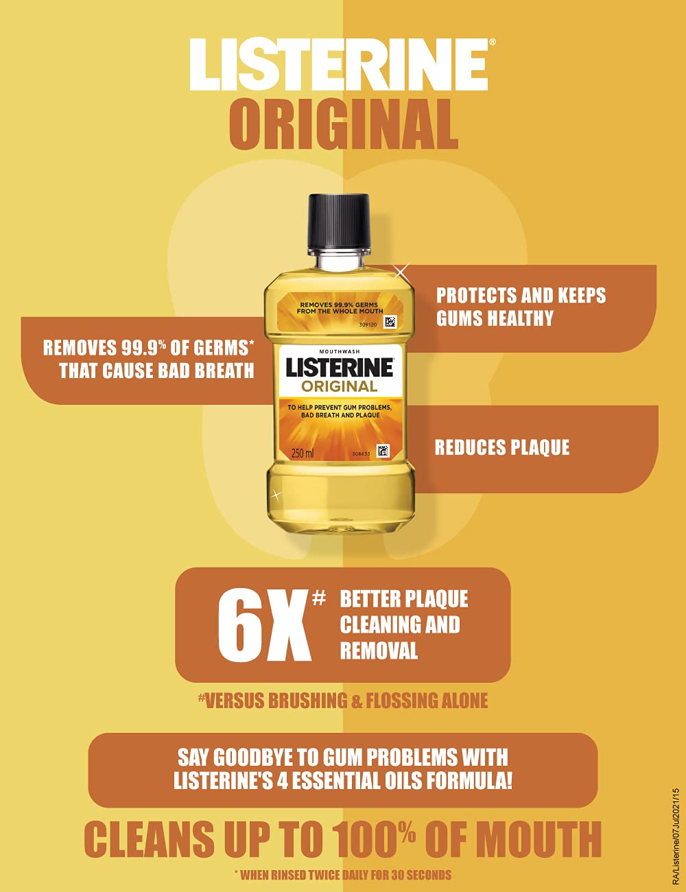 LISTERINE ORIGINAL 500ML