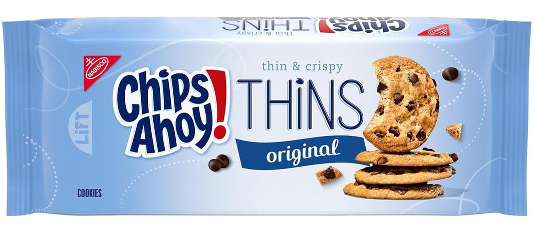 NABISCO CHIPS AHOY THINS OROGINAL 198G