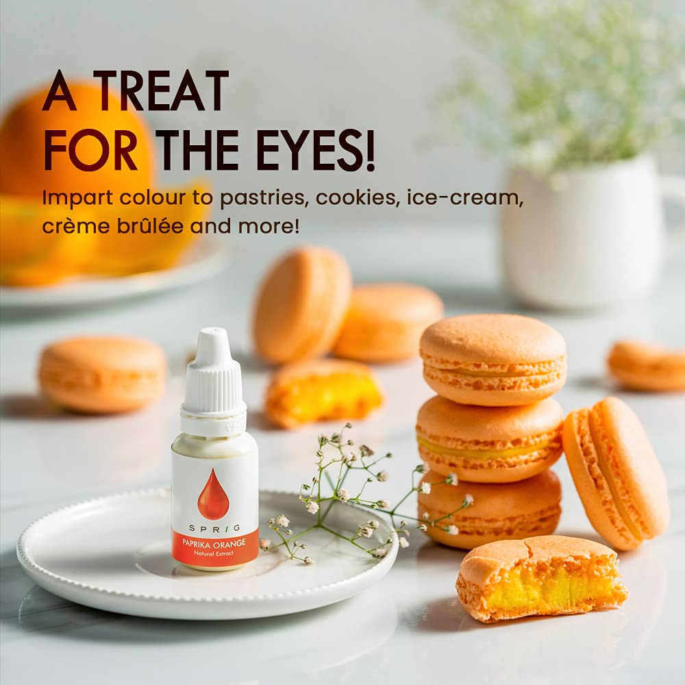 SPRIG FOOD COLOUR PAPRIKA ORANGE BX 15ml