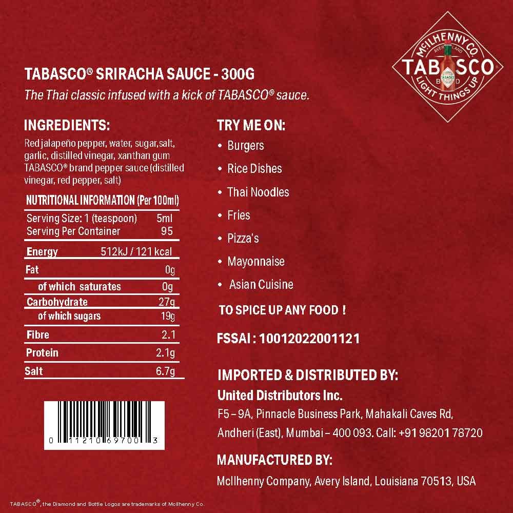 MCILHENNY CO TABASCO SIRACHA