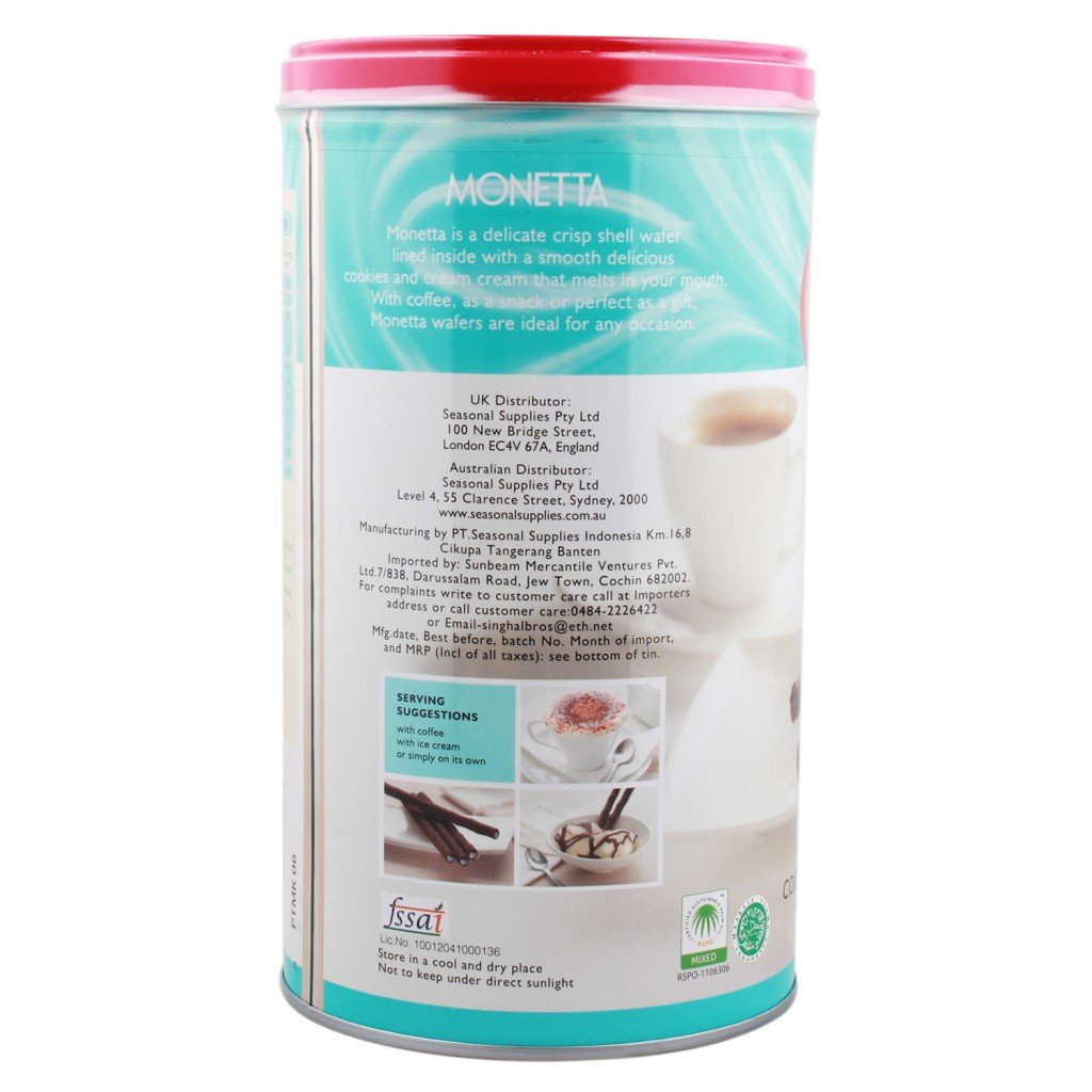 MONETTA CREAM WAFER COOKIES N CREAM FLAVOUR 300 GM