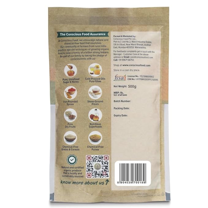 CONSCIOUS FOOD PEARL MILLET FLOUR 500 GM